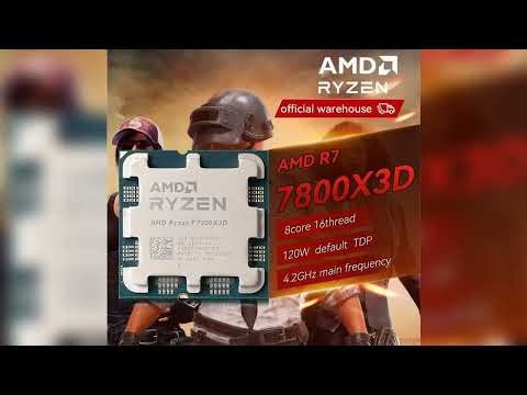 A must-have product #AMD RYZEN 7 7800X3D Brand New CPU Gaming Processor AMD R7 7800X3D 8-Core 16-T