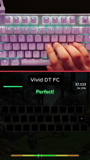 Vivid DT FC! #rhythmgame #typing #osu #rhythmtyper #fyp #gaming #music #shorts #ASMR