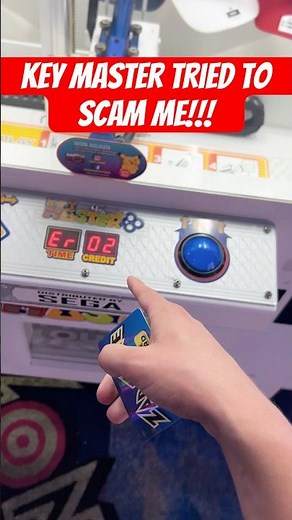 Key Master Tried To Scam Me! #shorts #keymaster #clawmachine #arcadegames
