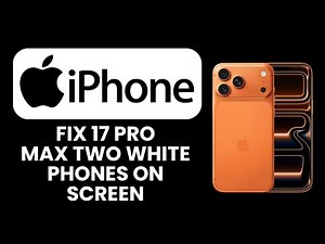 iPhone 17 Pro Max Two White Phones on Screen 📱⚡ How to Fix Ghost Icons & Screen Glitch