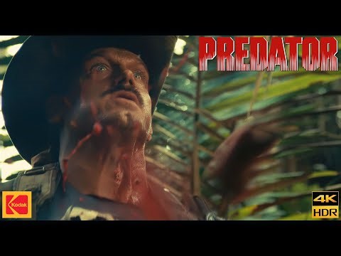Predator (1987) Old Painless Is Waiting Movie Clip Scene 4K HDR10+ Kodak 2383 D55