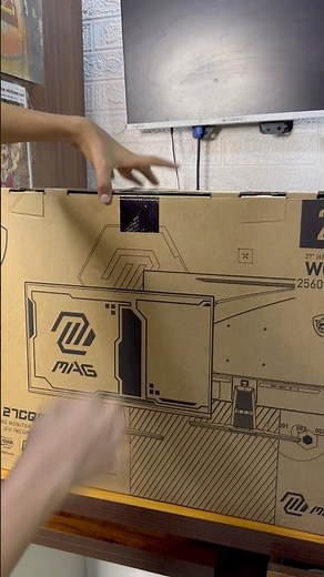 MSI MAG 27CQ6f Monitor 😍🔥 Leliya 😳| Minivlog-120 | #minivlog #shorts #shortsfeed