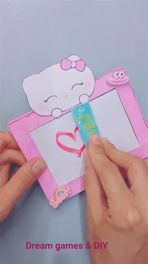 DIY Whiteboard with paper #diy #craft #handmade #papercraft #shorts