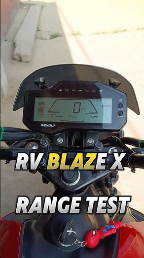 Revolt RV Blaze x range test #bikereview #automobile #electricbike #foryou #shorts #revolt