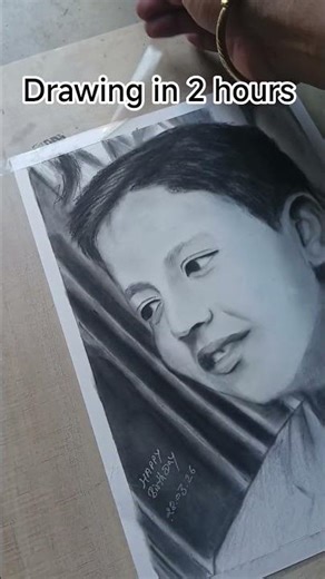 Refrance art in 2 hours #jsartmadeinharyana #birthday #gift #charcoal #drawing #skatch