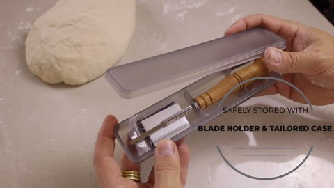 Orblue Bread Lame, Bread Scoring Knife, Bread Lame Dough Scoring Tool for Artisan Sourdough, Lame Bread Tool, Essential Baking Supplies with 12 Blades Included