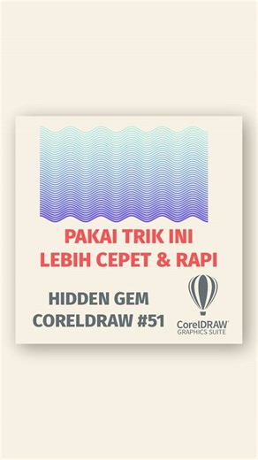 168K views · 2.9K reactions | Trik cepat bikin efek wave di Corel Draw  #effects #coreldraw | Belajar CorelDRAW Indonesia | Facebook
