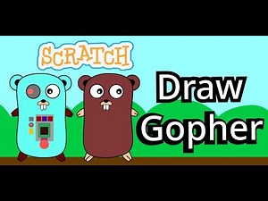 How to draw a Gopher in scratch | Scratch Tutorial