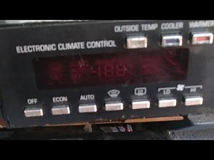 Climate Control Blower Problems 1991 Cadillac Brougham