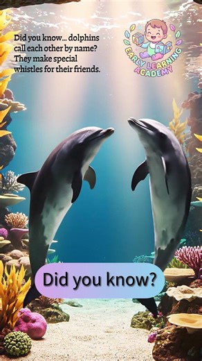 Dolphins Have Names?! 🐬✨ (Mind‑Blowing Ocean Fact!) | ‪@Early_Learning_Academy‬ Daily Facts