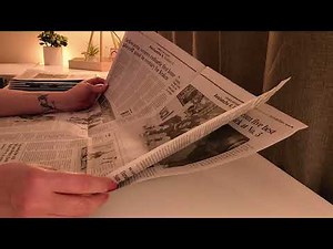 Gentle Newspaper Page Turning for Sleep & Study (No Talking) - ASMR Sounds
