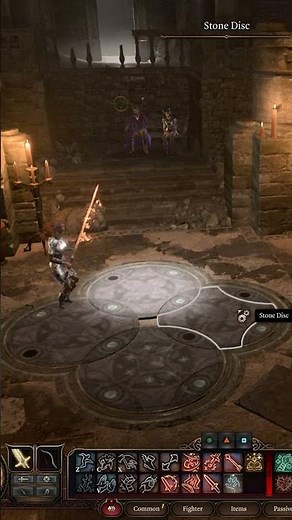 Baldur's Gate 3 - Quickest Way to Solve the Stone Disc Puzzle in Defiled Temple #shorts