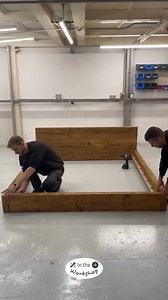 Our Pandon Bed Frame is one of our quickest turnaround beds, made for you by our workshop team in only 2 weeks! Today, we’ll follow along as our craftsmen build one from start to finish! The Pandon is a gorgeous low-level bed, perfect for low ceilings or loft conversions, and helping you create that illusion of space. Our team starts by hand-sanding and waxing each component. For our bed frames, you can choose from a choice of 5 wax finishes! This one was waxed in the Medium Oak finish. Next, yo