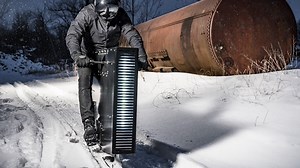 This futuristic snowmobile will have you feeling the winter vibes