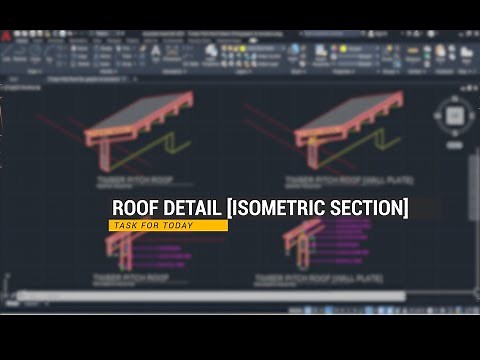 AutoCAD: Timber Pitch Roof Detail