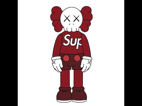 Kaws Drawing – How to draw Kaws easily