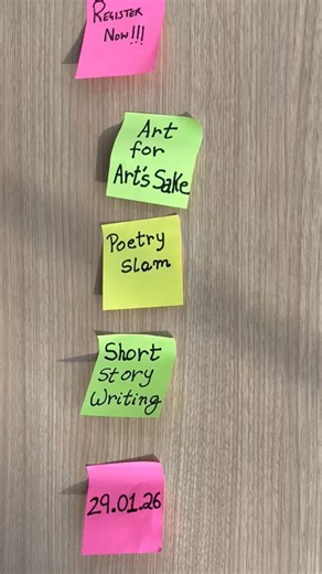 Litwit, Literature Club on Instagram: "Your words deserve a stage. 📖✨ - - - - Registration is now OPEN for Art for Art’s Sake! Join us on Jan 29th for an evening of competitive Poetry Slamming and Short Story Writing. Don't just read stories—tell yours. Register Now! - - #amityuniversity #PoetrySlam2026 #ShortStoryContest #BookClubEvents #CreativeWriting"