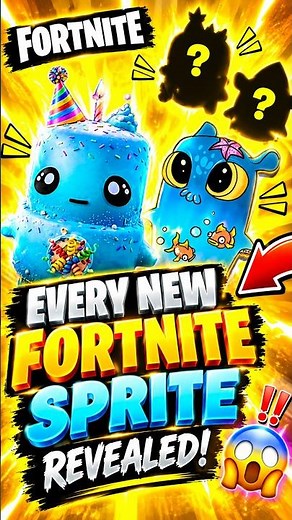 *ALL NEW* SPRITES in FORTNITE UPDATE! Season 4 Chapter 7 Sprite Codes Today #fortnite #shorts