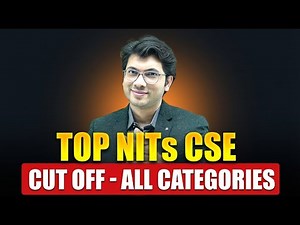 Top NITs CSE Cut OFF | JEE MAIN 2026 - All Categories | Closing Rank & Percentile | Prateek Jain Sir