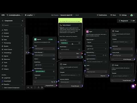 🔍 Save Hours of Work with an AI Research Agent! | Try this Langflow Template