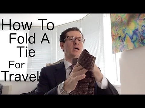 How To Fold A Tie For Travel Or Luggage/Suitcase - SUITCAFE.COM
