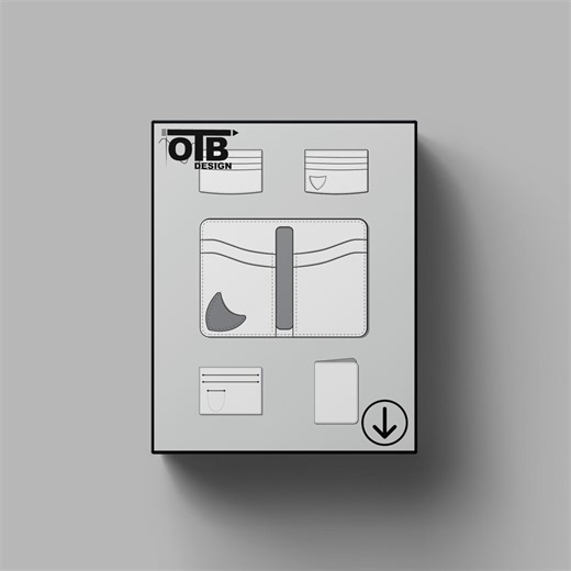 OTB Guitar Plectrum Holder Wallet Vector Flat Technical Drawing Illustration Classic Blank Sketch Mock-up Template Design Tech Pack Cad - Etsy