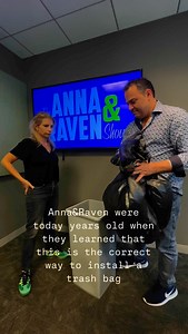 1.3K views · 59 reactions | Did you know that trash bags come inside out in the box when you buy them? Watch our tutorial for the correct way to install your trash bags!! #trashbag #annaandraven #tutorial ️ | WALK 97.5 | Facebook