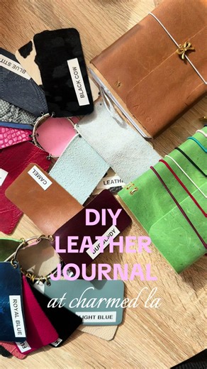 DIY Leather Journal Cover at Charmed LA