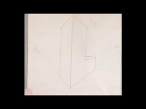 Two point perspective letter ’L’