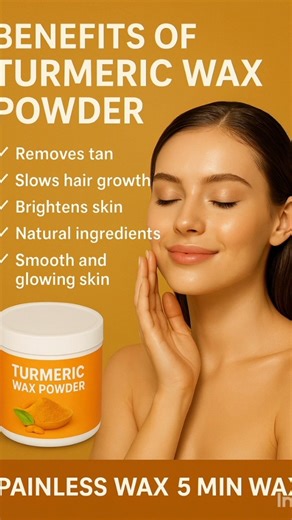 💫6 minutes painless herbal wax #youtubeshorts #shortsfeed #flipkarthaul #waxing