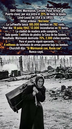 MÚRMANSK 1942: 12.000 BOMBAS en 1 DÍA y el PUERTO NO CERRÓ #ww2 #segundaguerramundial