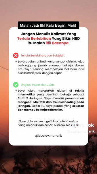 Cara Menulis CV yang Menarik untuk Interview