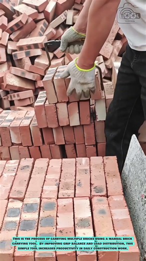 Brick Lifting Clamp Tool for Fast Stacking and Transport #innovationtools