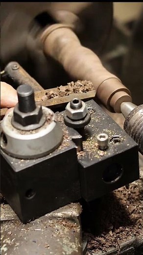 Is this the right way to use a metal lathe and boring bar? #woodworking #machinist