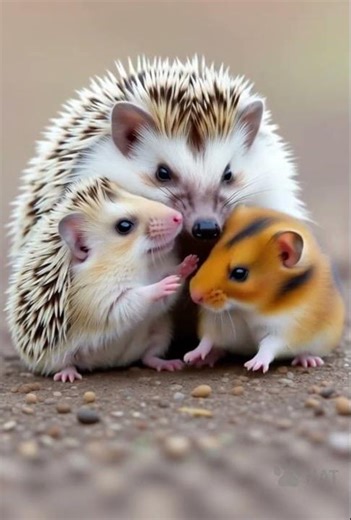 Tiny Hugs, Big Warmth 🦔💛 | HAT Shorts