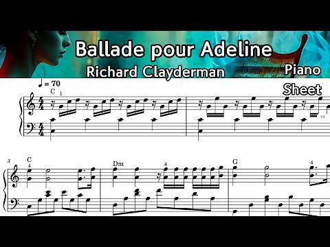 Ballade pour Adeline /Piano Sheet Music / Richard Clayderman/ by SangHeart Play