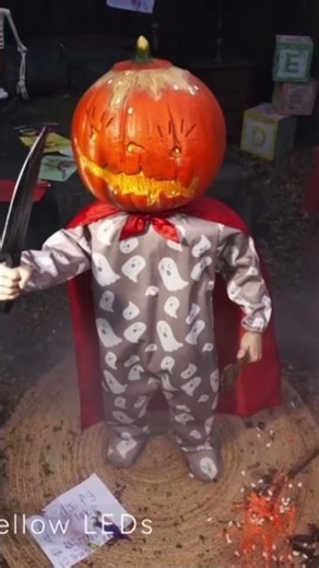 Spirit Halloween 2026 Harvey Carvey Pumpkin Boy Animatronic