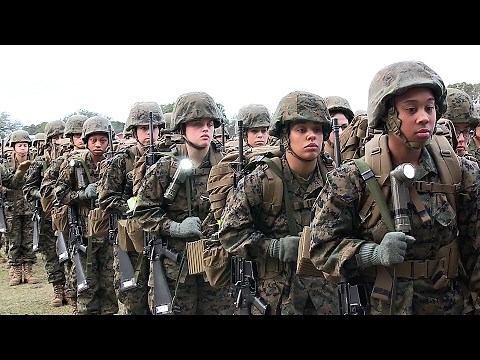 Female Marines Ready for Combat? Women Recruits Training at MCRD Parris Island