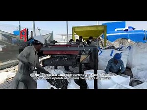 Heavy Duty Scrap Metal Shredder Line with Magnetic Separation System