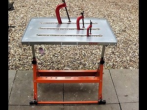 THE VEVOR WELDING 20" X 30" ADJUSTABLE TABLE 400 lbs LOAD CAPACITY
