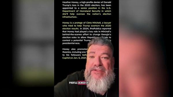 'Conspiracy theorist' Heather Honey now in charge of election integrity