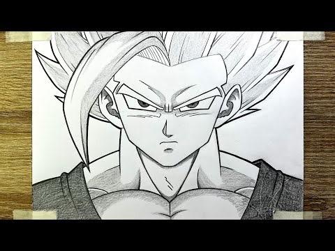 How to Draw Gohan Beast from Dragon Ball Super | Anime drawing tutorial step by step | Pencil Sketch