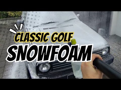 POV: Satisfying Car Detailing Classic MK1 Golf SnowFoam!
