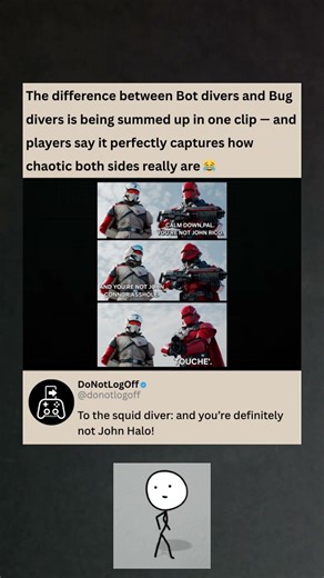 Bot diver vs bug diver ‘in a nutshell’ is way too real 😂🔥 #helldivers2