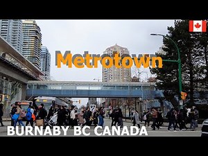 BURNABY BC CANADA on Feb 29 2024 | Vancouver Canada 4K Walk Metropolis at Metrotown Burnaby