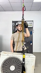 rope tutorial 3:1 pulley labor-saving system #fblifestyle #rope #ropeacces #ropework #tutorial #safety #safetyfirst #jobs #diy #fyp #reels #viralreels | Luno Nilza
