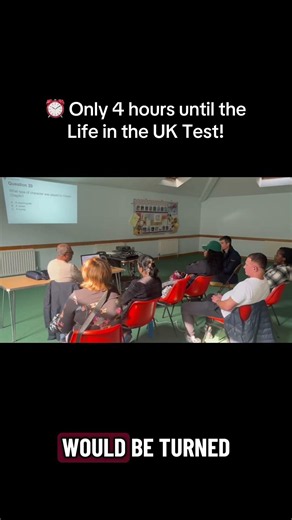 ⏰ Only 4 hours until the Life in the UK Test! #LifeInTheUKTest #BritishCitizenship