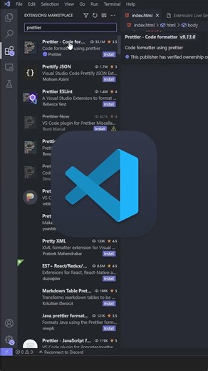 Make Your Code Look Beautiful with Prettier in VS Code #coding #programming #vscode