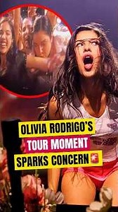 Olivia Rodrigo’s Tour Moment Sparks Concern #shorts #oliviarodrigo #fanboundaries