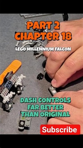 Part 2, chapter 18 Lego MOC Millennium Falcons control panel is rebuilt for minifigs 😀 #lego